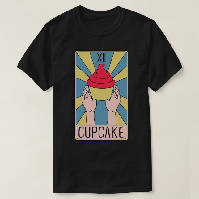 Camiseta Carro-Tarô-Cupcake-Faca-Faca-Faca-cupcake (Frente do Design)