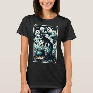 Camiseta Carro Tarô Sobrenatural de Bruxo Cauldron Gótico