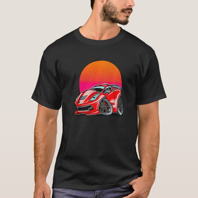 Camiseta Carro Turbo Esportivo Exótico (Frente)