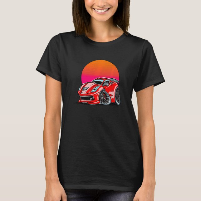 Camiseta Carro Turbo Esportivo Exótico (Frente)
