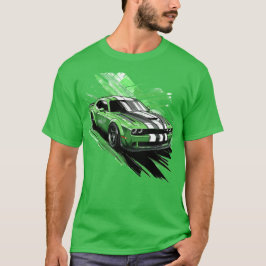 Camiseta Carro Turbo-Esportivo Verde