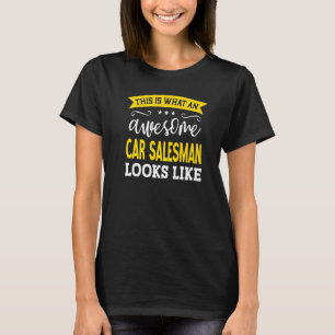 Camiseta Carro Vendedor Cargo Título Empregado Trabalhador