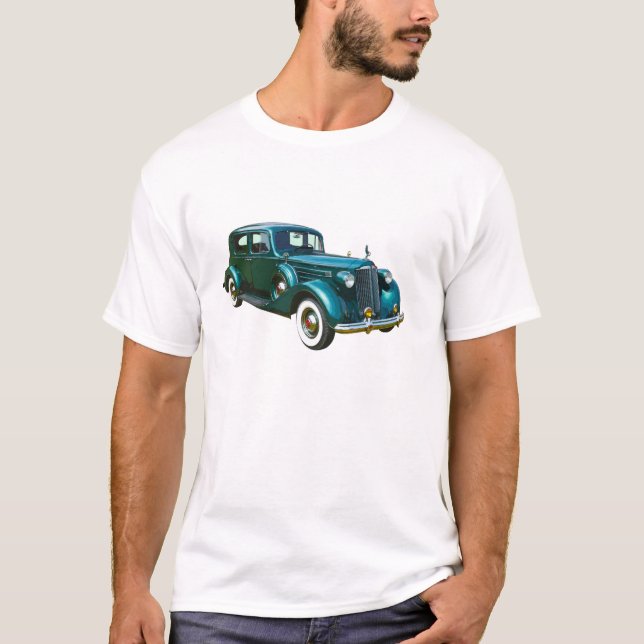 Camiseta Carro verde do luxo de Packard (Frente)