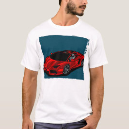Camiseta carro vermelho