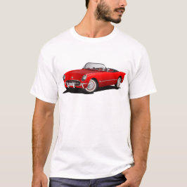 Camiseta carro vermelho clássico