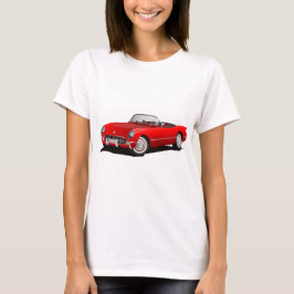 Camiseta carro vermelho clássico