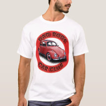Camiseta Carro Vermelho do Clube de Carros Dad Rod