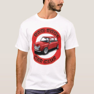Camiseta Carro Vermelho Mini Club Dad Rods