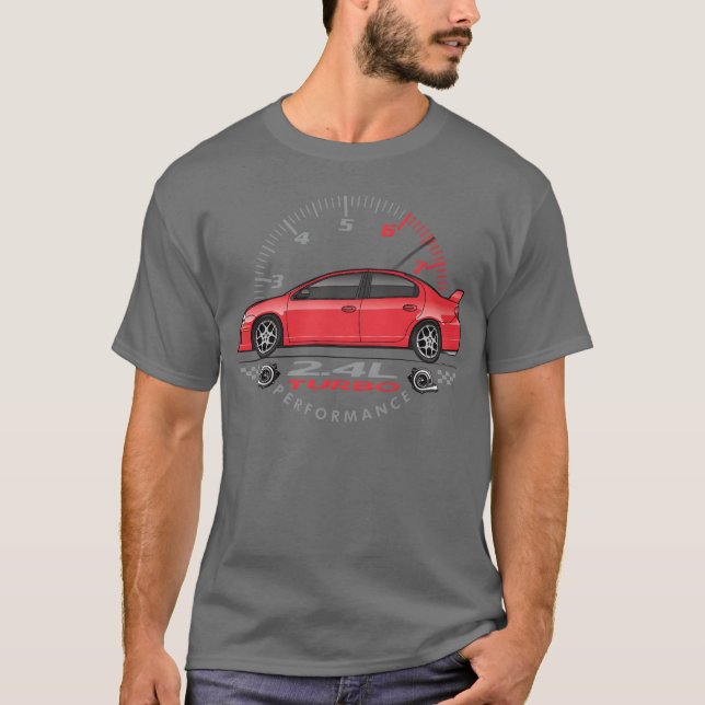 Camiseta Carro Vermelho Performance engraçado (Frente)