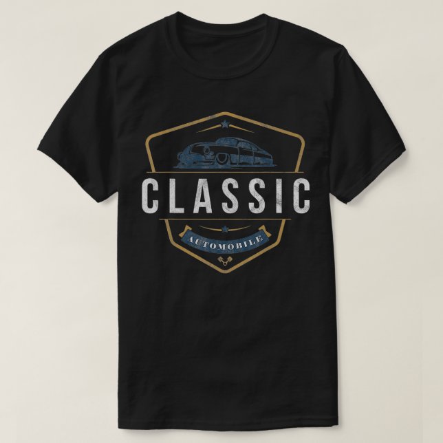 Camiseta Carro vintage Automóvel Clássico (Frente do Design)