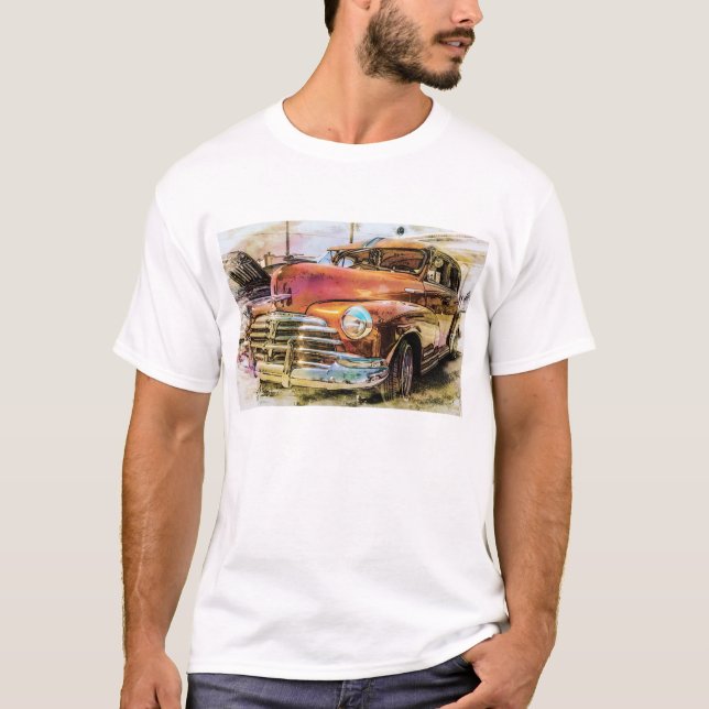 Camiseta Carro vintage Chevrolet Antiquado (Frente)