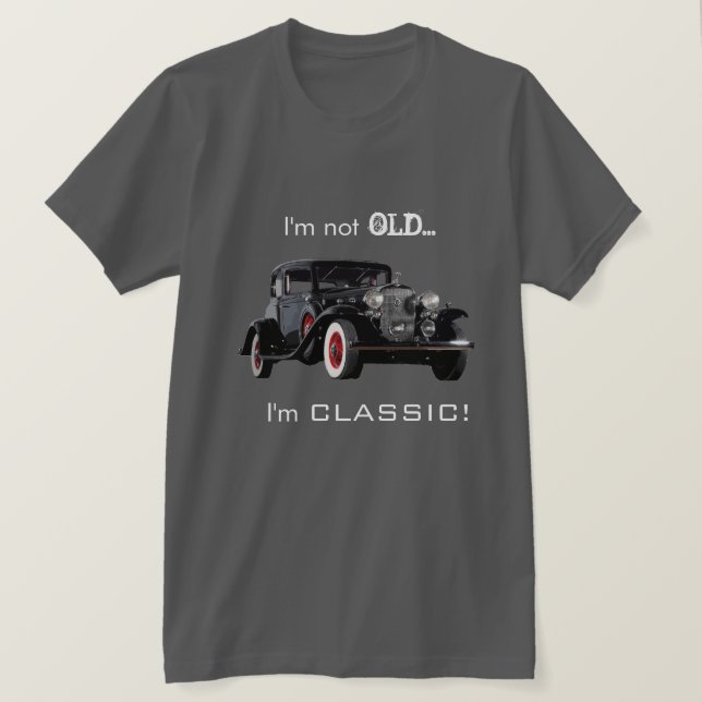 Camiseta Carro vintage nao velho mas clássico engraçado (Frente do Design)