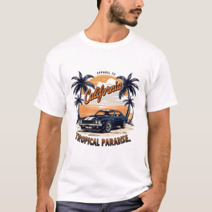 Camiseta Carro vintage T-Shirt das Anéis de Retro