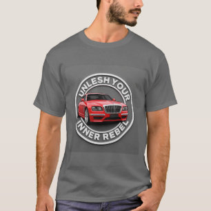 Camiseta Carro Vintage Vermelho