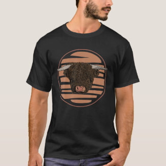Camiseta Carroçaria De Impressão De Vaca Com Carroçaria De