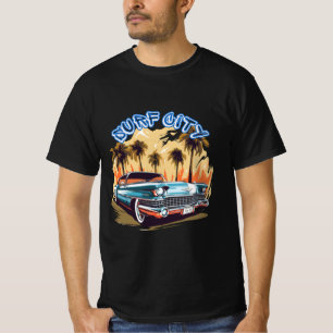 Camiseta Carros Americanos Musculares Vintage de Verão