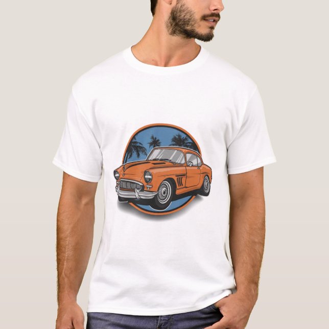 Camiseta carros clássicos (Frente)