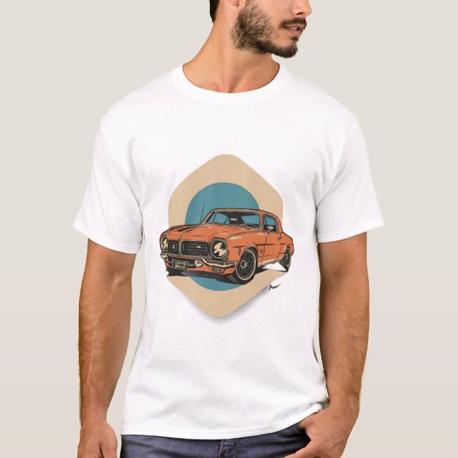 Camiseta carros clássicos (Frente)