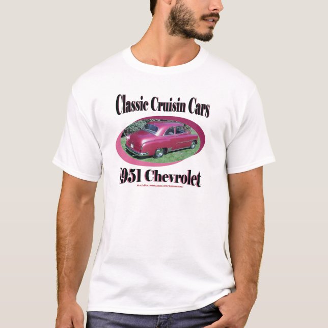 Camiseta Carros clássicos de Cruisin Chevrolet 1951 (Frente)