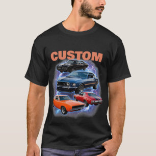 Camiseta Carros Clássicos Vintage Personalizados