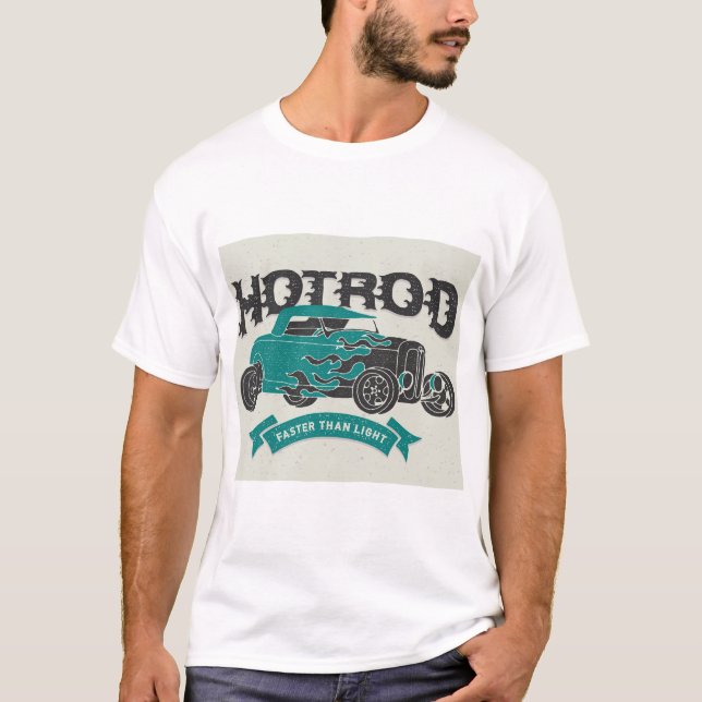 Camiseta Carros Correndo Engraçados, Pára-choque, Memória R (Frente)