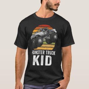 Camiseta Carros De Caminhão E Pai De Monstro Da Retro Vinta