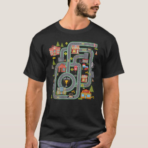 Camiseta Carros de Jovens Jogam no Pai da Corrida de Trás d