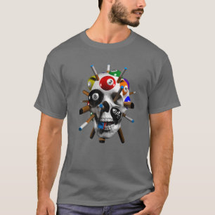 Camiseta Carros De Piscina De 8 Escórias Para Bilhares