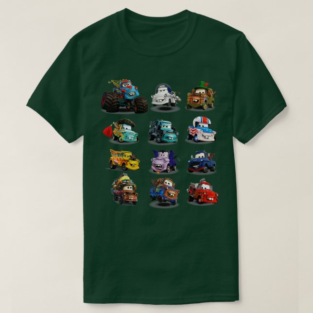 Camiseta Carros de Pixars (Frente do Design)