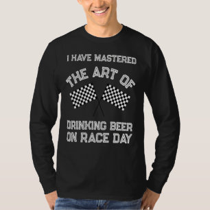 Camiseta Carros De Raça Engraçados Verificados Sinalizador