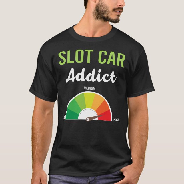 Camiseta Carros de vício Carro Slotcar Slotcar (Frente)
