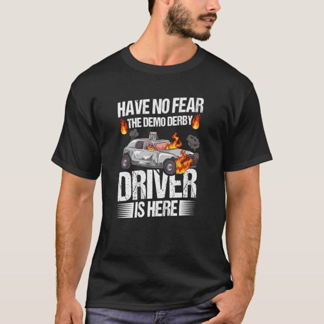 Camiseta Carros Derby Demolição para um Impulso Dermovido à (Frente)