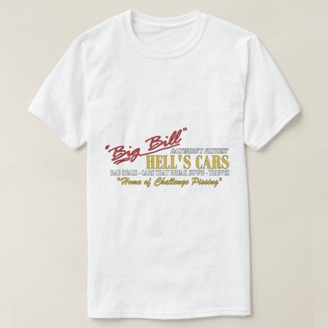 Camiseta Carros do Big Bill Hell_s - Memória do Carro (Frente do Design)