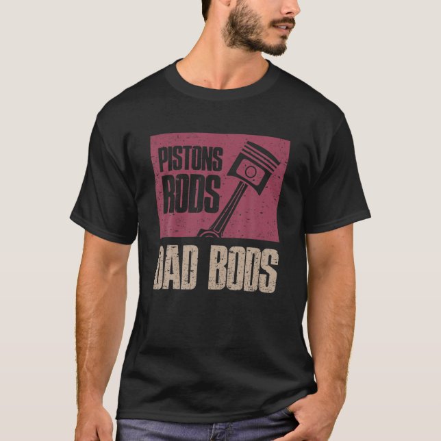 Camiseta Carros E Pais De Pistões - Pai De Garagem Mecânica (Frente)