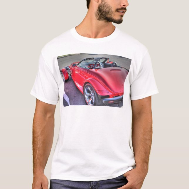 Camiseta Carros legal do carro do predador vermelho de (Frente)