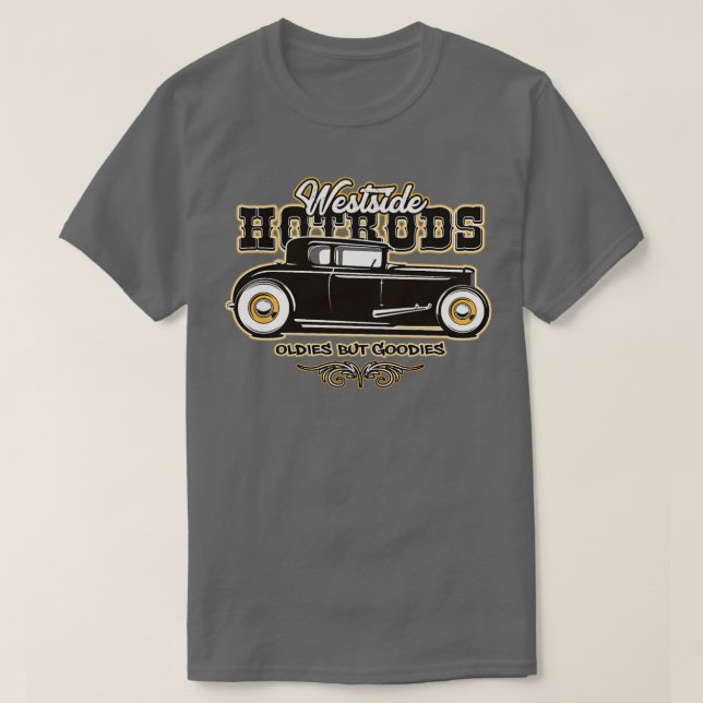 Camiseta Carros Musculares Clássicos Hotrod (Frente do Design)