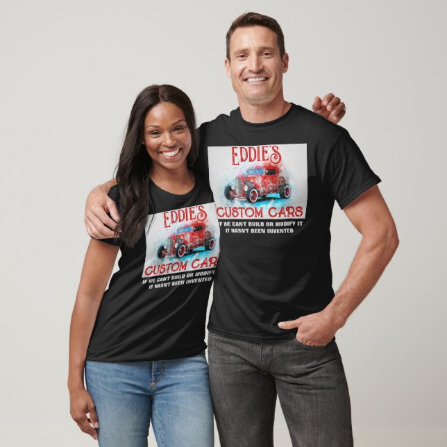 Camiseta Carros Personalizados Pessoais, Aquecidos, Grunge (Unissex)