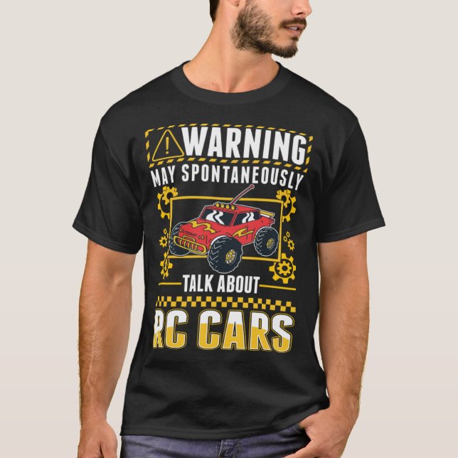 Camiseta Carros RC de aviso Carro telecomando (Frente)