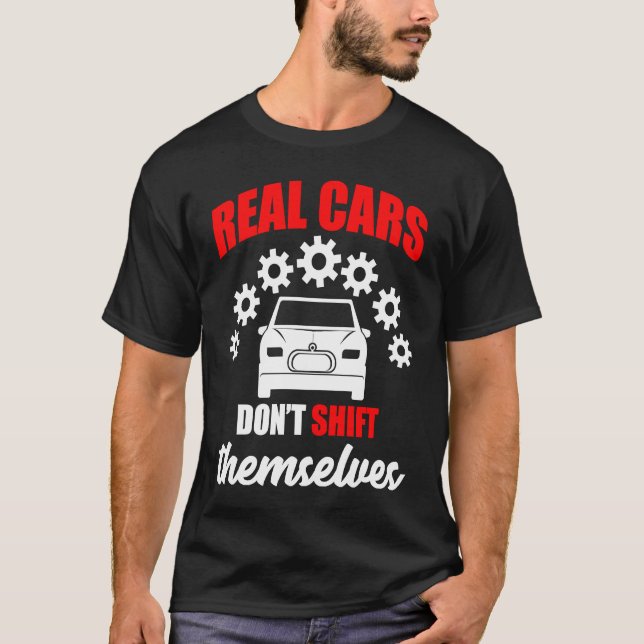 Camiseta Carros reais não mudam de carro (Frente)