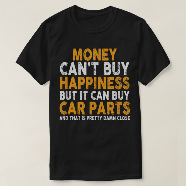 Camiseta Carros SuperSport Comprando Peças Para Carros Nerd (Frente do Design)