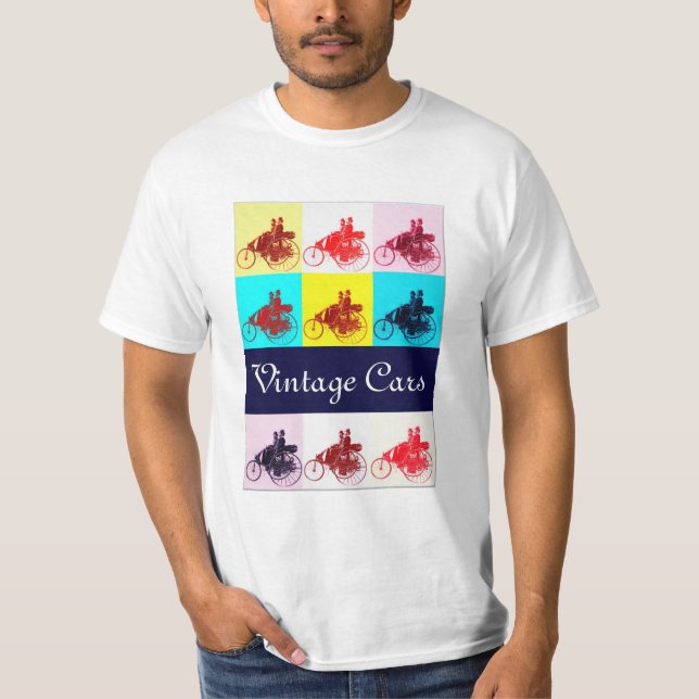 Camiseta Carros vintage Reunindo Arte Pop (Frente)