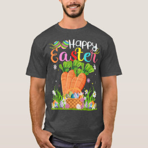 Camiseta Carrot Bunny Egg Caçando Felz pascoa Engraçado