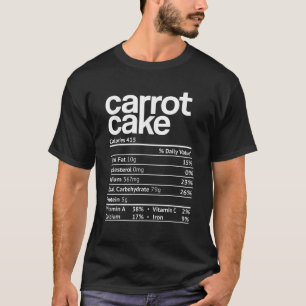 Camiseta Carrot Cake Nutrition Fata Engraçado Ação de Graça