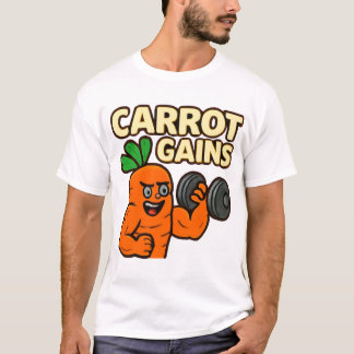 Camiseta Carrot Ganha Arte de Cartoon