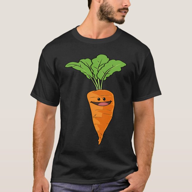 Camiseta Carrot kids garden  vegan vegetarian (Frente)