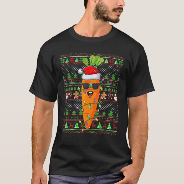 Camiseta Carrot Lover Family Matando Feliz Natal (Frente)