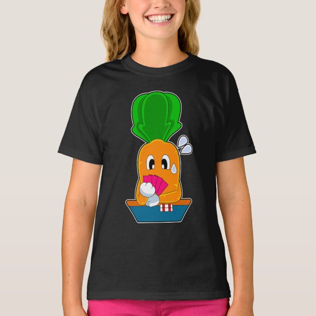 Camiseta Carrot Poker Cartolina Cartazes (Frente)