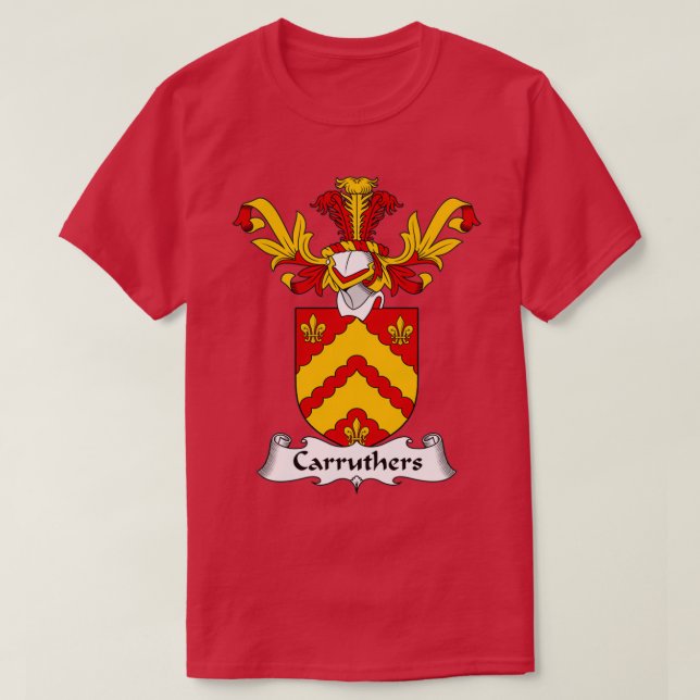 Camiseta Carruthers Coat of Arms Family Crest  (Frente do Design)