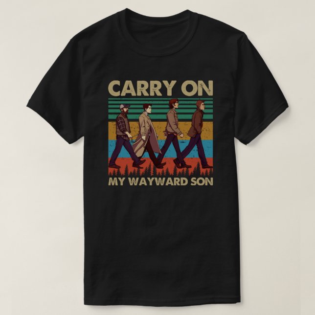 Camiseta Carry On My Wayward Son (Frente do Design)
