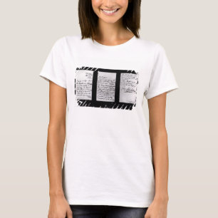 Camiseta Carta assinada, 1887 (caneta e tinta no papel) (f/